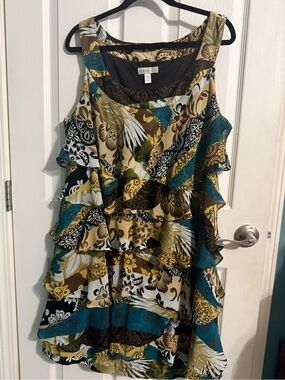 Charming Ruffled Tiered Sleeveless Dress